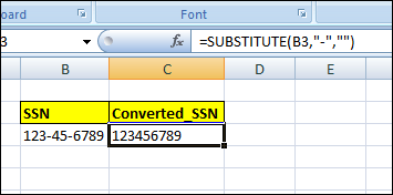 Substitute() Function